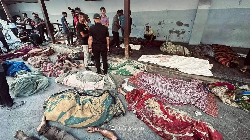 Al menos 100 personas murieron por bombardeo israelí a una escuela de la ciudad de Gaza