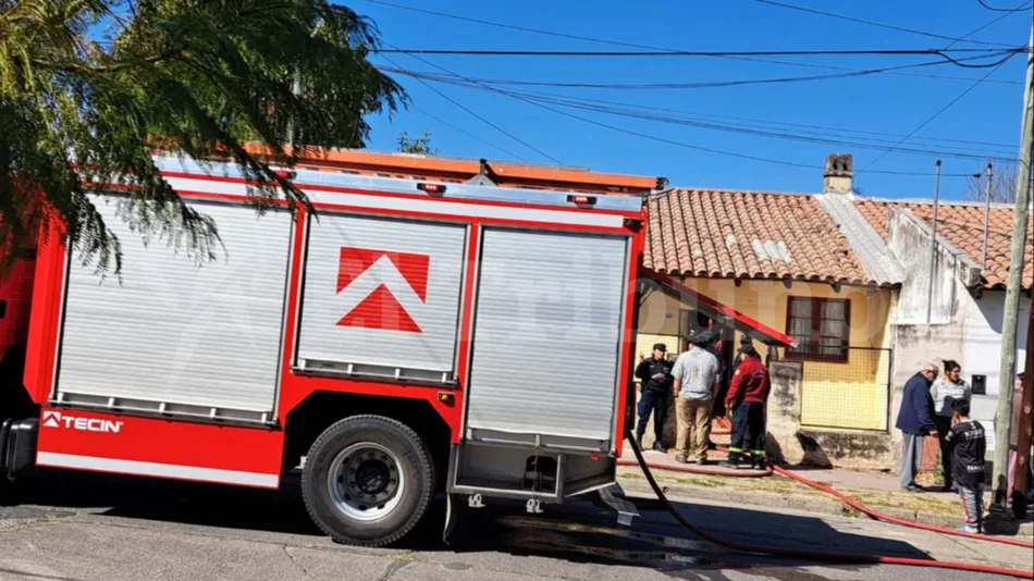 VIDEO. Incendio en una casa del macrocentro salteño
