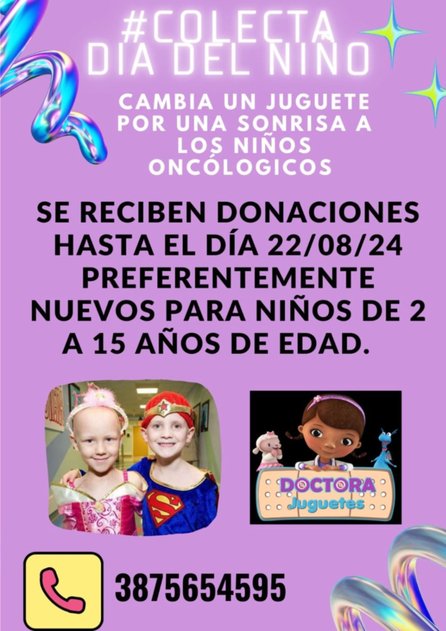 Día del Niño: ayuda a los pequeños con cáncer y busca colaboración para que pasen un festejo especial