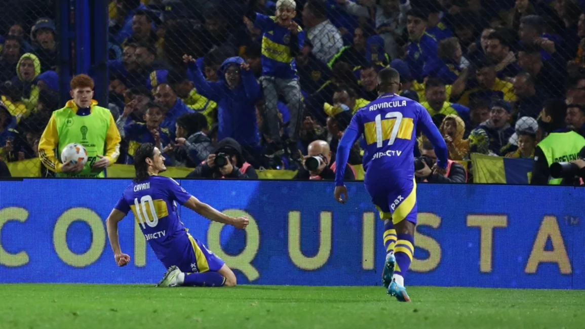Boca venció a Cruzeiro con un gol de Cavani y definirá en Brasil su pase a cuartos de final de la Copa Sudamericana