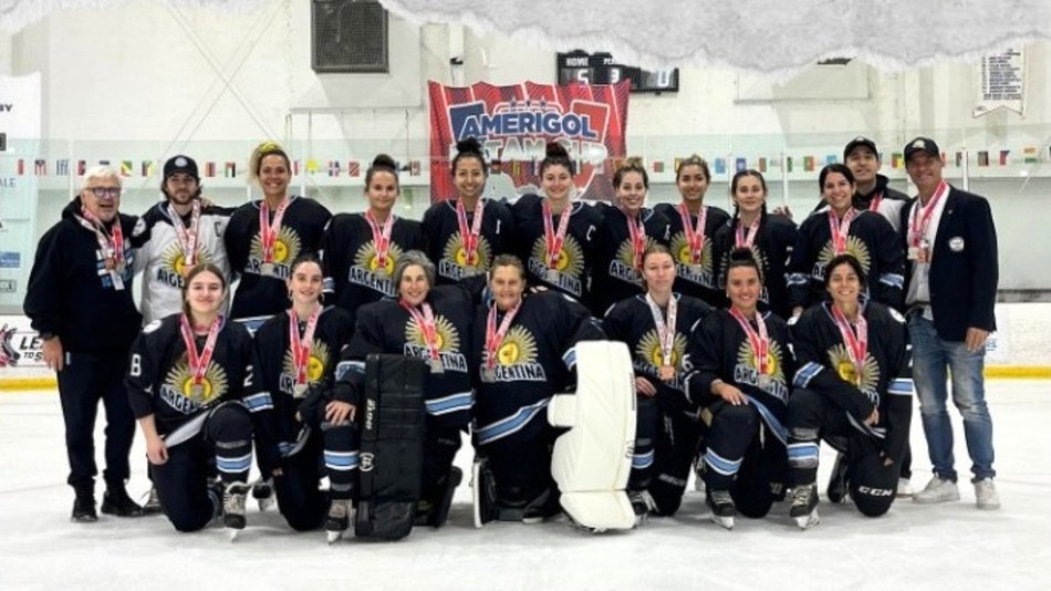Hockey sobre hielo: Argentina se subió al podio en la Latam Cup 2024