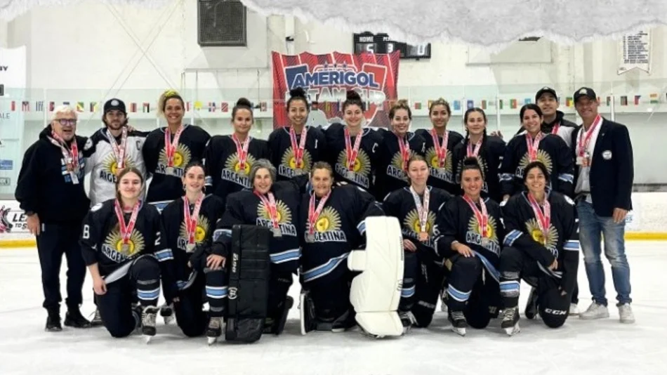 Hockey sobre hielo: Argentina se subió al podio en la Latam Cup 2024