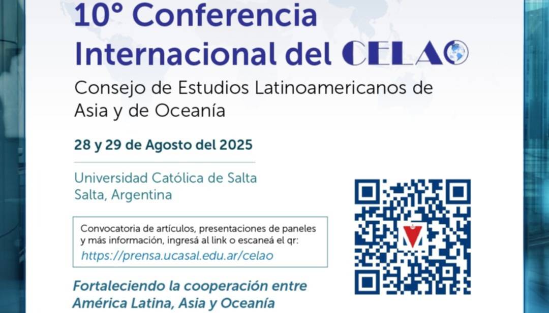 UCASAL será sede de la 10ª Conferencia Internacional del CELAO
