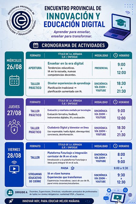 Encuentro Provincial de Innovación y Educación Digital: 5.000 docentes ya se inscribieron- Encuentro Provincial de Innovación y Educación Digital: 5.000 docentes ya se inscribieron