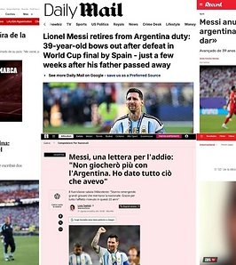 La despedida de Messi recorrió el mundo: así reaccionó la prensa internacional al adiós del capitán argentino