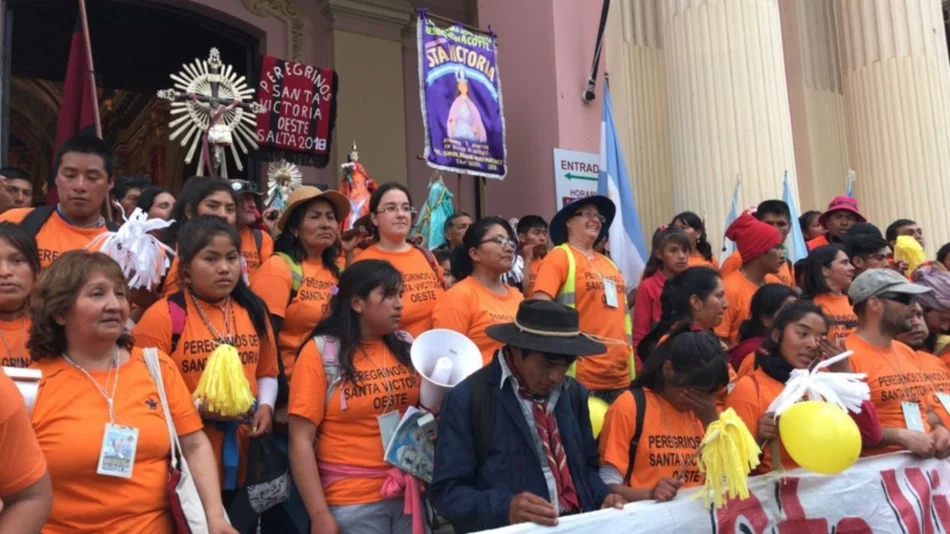 Luego de trece días llegaron los peregrinos de Santa Victoria Oeste