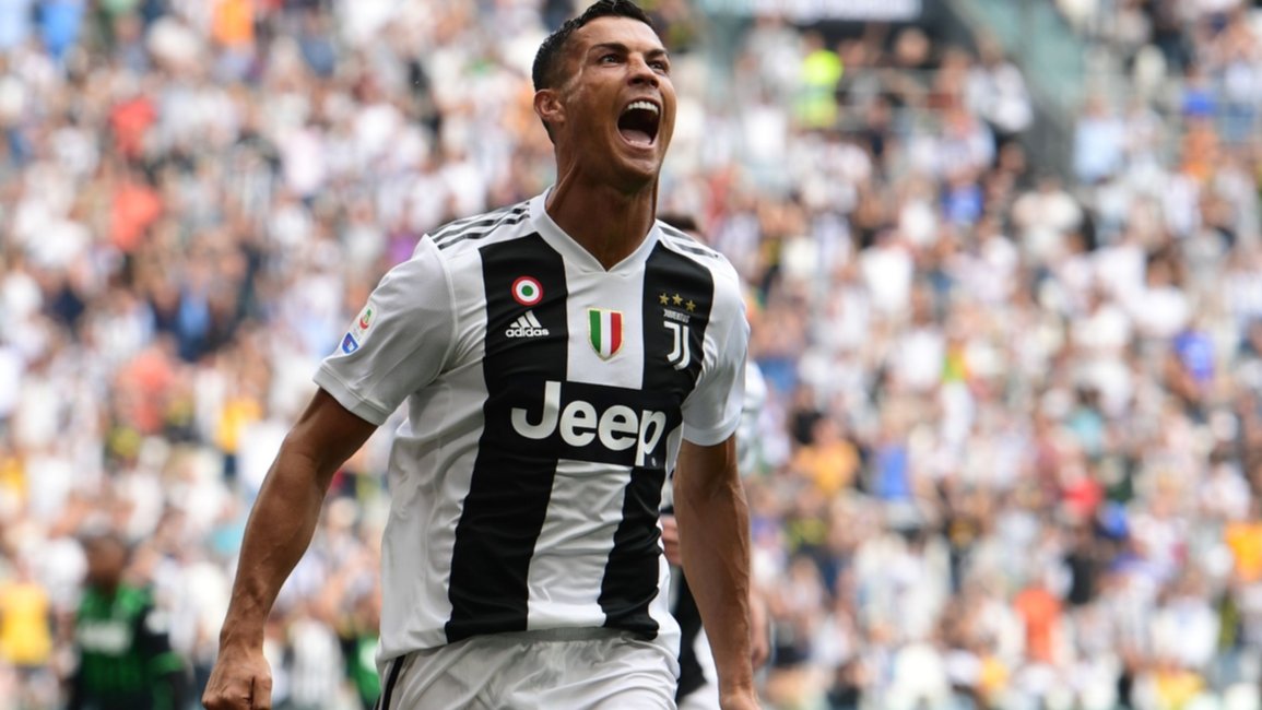 Ronaldo marcó sus primeros goles con la Juventus