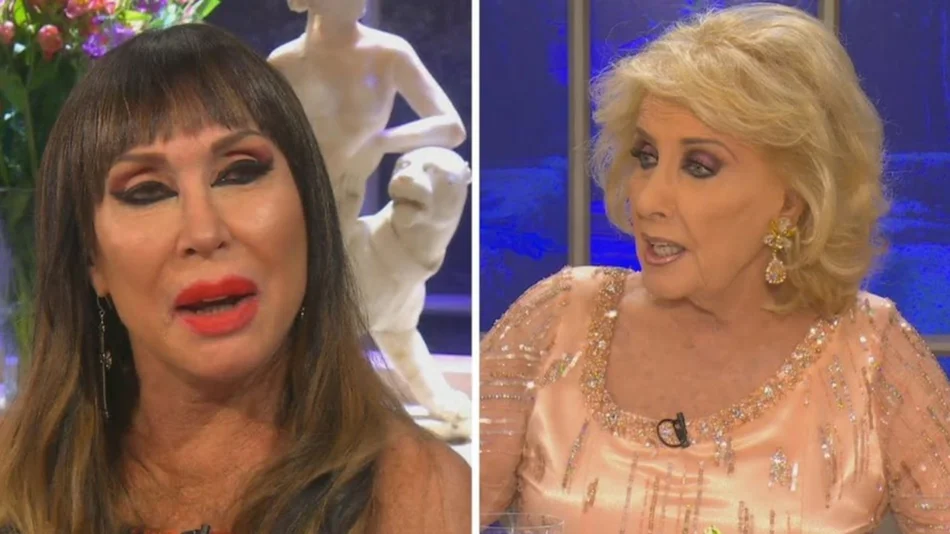  Choque de divas: Moria Casán trató de “panqueque” a Mirtha Legrand y le dijo “cómo te ven te tratan”