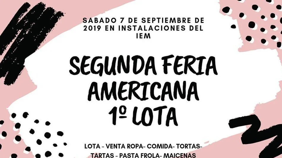 Se viene la segunda: mañana feria americana y lota en el IEM con hermosos premios
