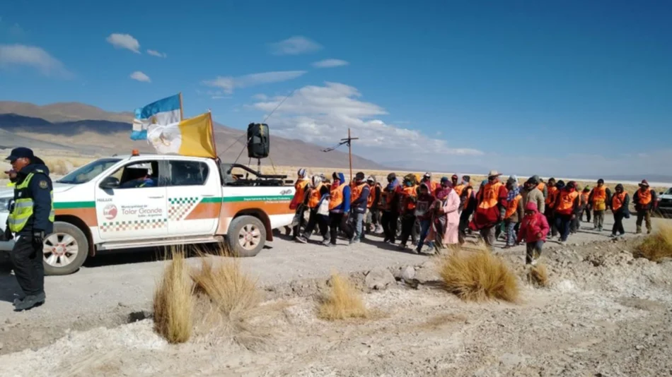 Los peregrinos de Tolar Grande arrancaron el tercer día con -15ºC de sensación térmica