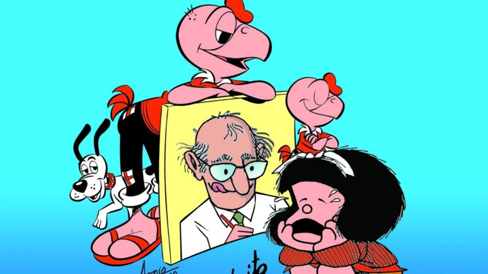 Tras la muerte de Quino, Condorito le da ánimos a Mafalda