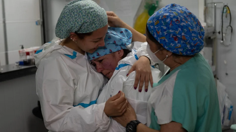 La vida cotidiana de una  enfermera en pandemia