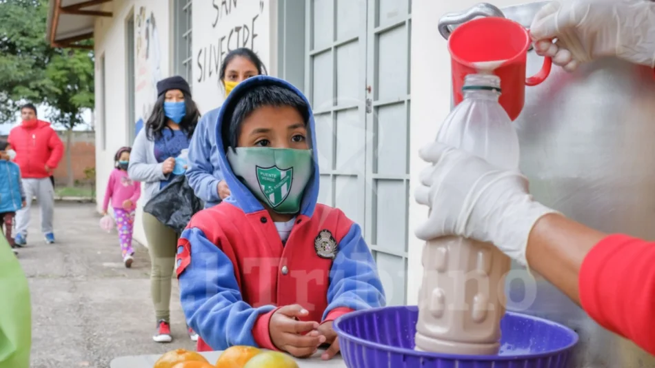 El 76% de los  niños que van a  comedores  consume menos lácteos 