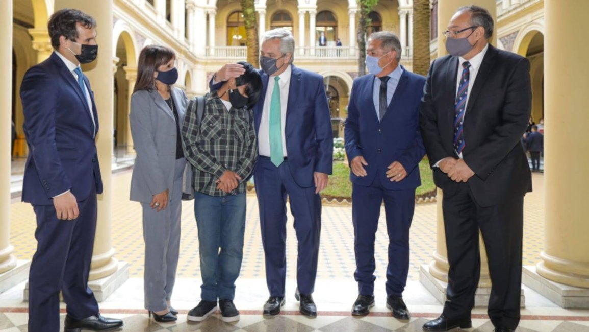 "Estoy muy contento de conocer en persona a un presidente" 