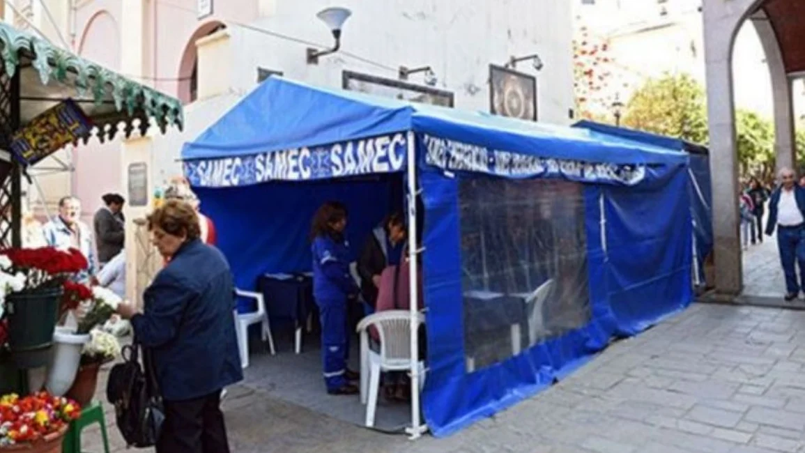 Megaoperativo sanitario del Samec durante el Triduo del Milagro 