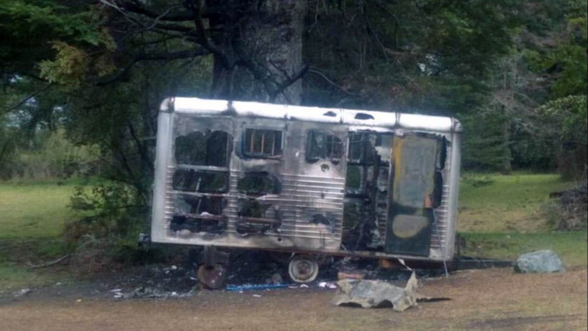 Mapuches incendiaron un puesto de Gendarmería