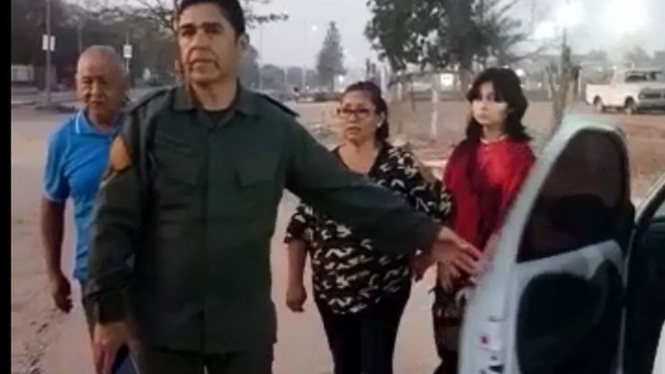 VIDEO Embarcación: Serios incidentes en el corte de ruta de los originarios