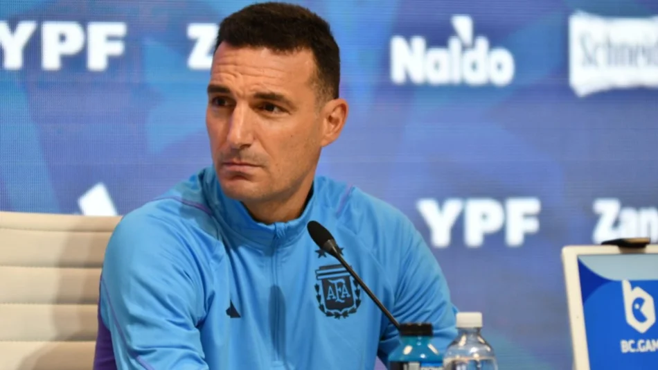 Scaloni: “Messi jugará todos los minutos que pueda en estos partidos”