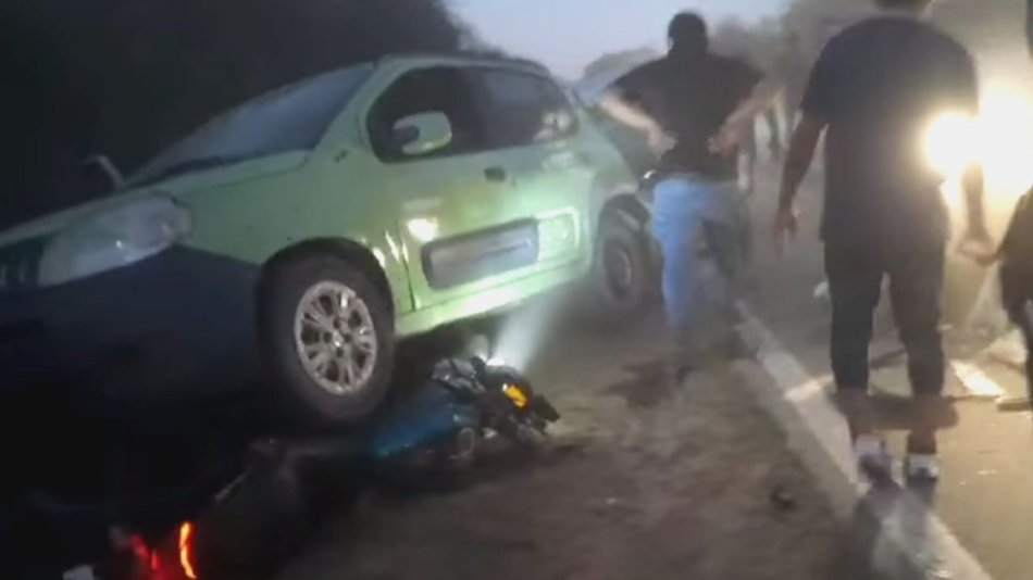 VIDEO. Gravísimo choque en cadena en Aguaray: murió uno de los conductores