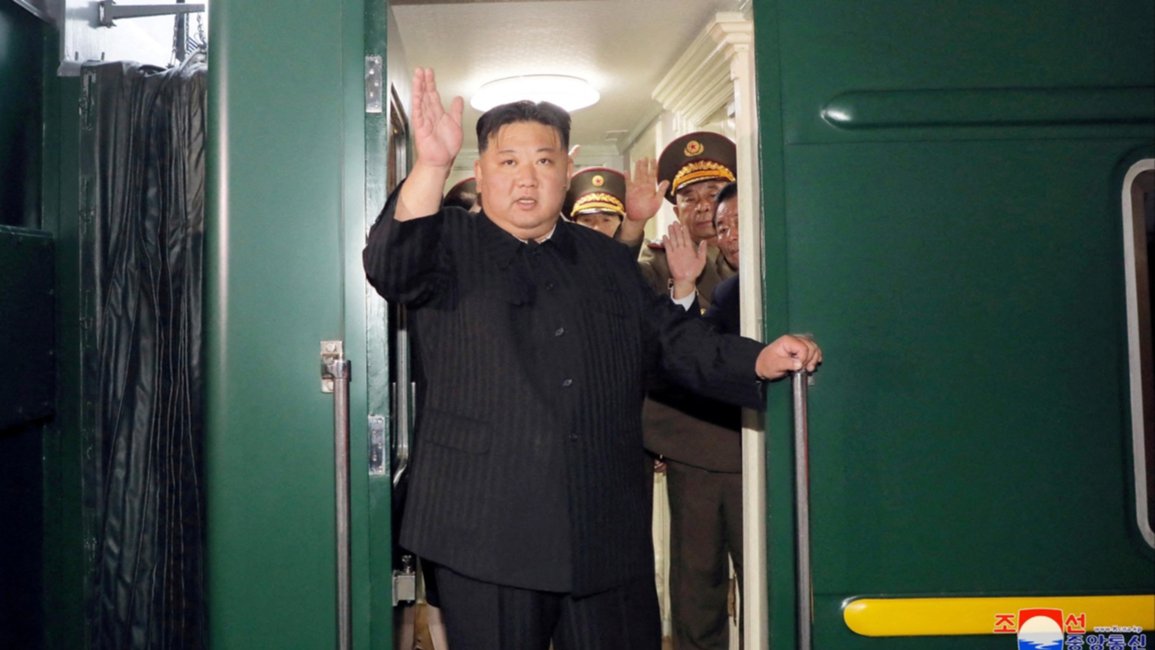 Kim Jong Un llegó a Rusia en su tren especial para celebrar su segunda cumbre con Vladimir Putin