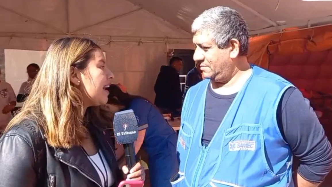Peregrinó durante 14 días desde Bolivia y debió ser atendido por el Samec