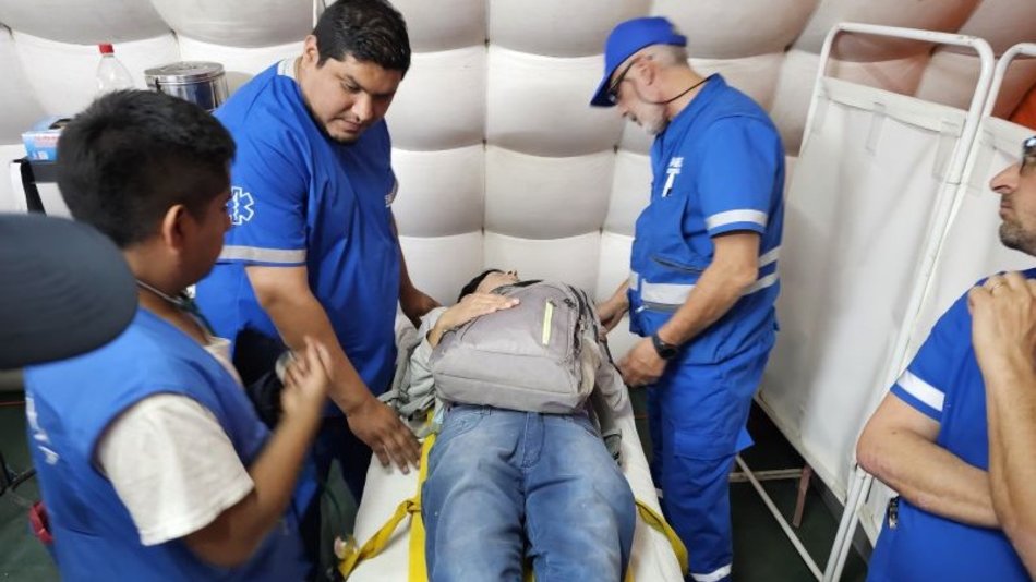 El SAMEC realizó 700 atenciones durante la procesión del Milagro
