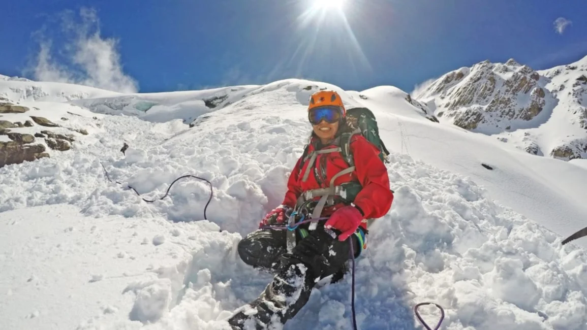 Una salteña ansiosa por llegar a la cima del mundo