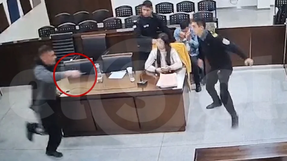 VIDEO Así fue el momento en que un preso quiso matar a una fiscal en Mendoza