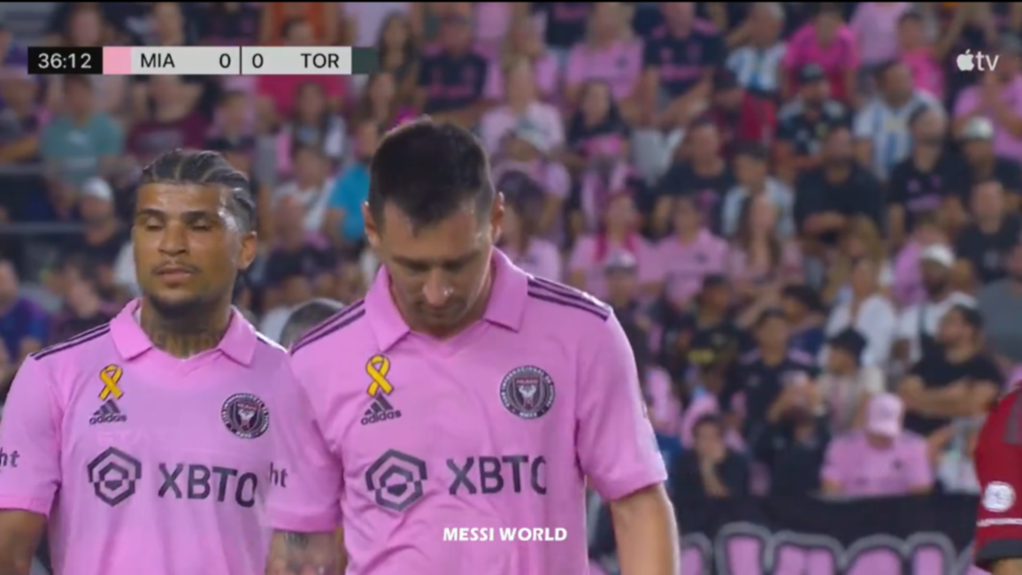 Preocupación por Messi: fue reemplazado por una molestia en el partido entre Inter Miami y Toronto