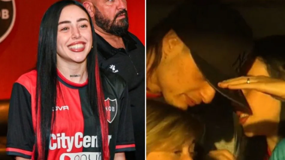 ¿Romance confirmado? Nicki Nicole y Peso Pluma fueron a ver juntos el partido de Newell’s