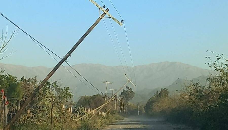 Ráfagas de más de 80 km/h azotan a la ciudad de Metán