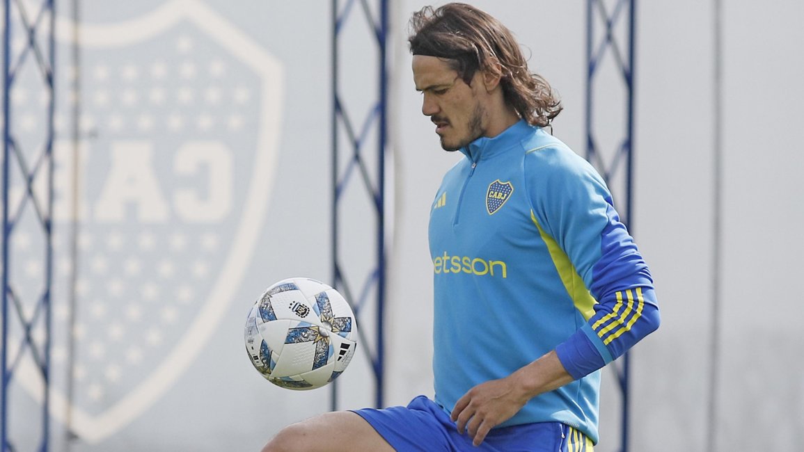 Cavani volverá a ser titular en Boca y jugará el Superclásico frente a River