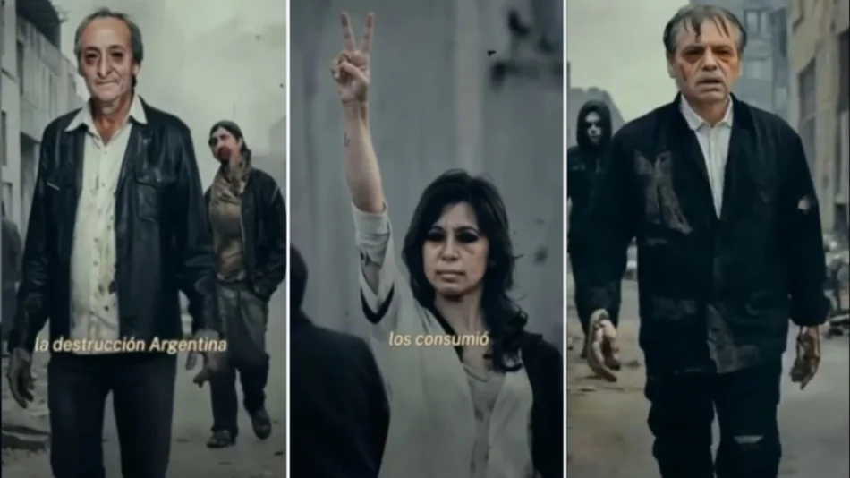 Ku-K 12: Milei lanzó un video en el que compara al kircherismo con un virus tipo The Walking Dead