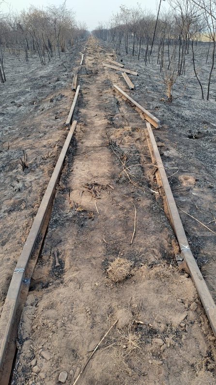 Fueron sorprendidos robando rieles de las vías del tren en Coronel Cornejo: quedaron imputados y  con prisión preventiva 