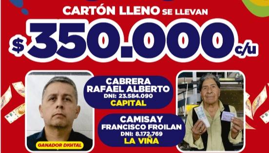 Cartonazo: ganadores de la semana 