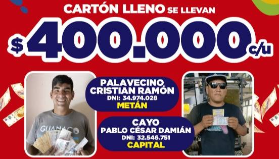 Cartonazo: ganadores de la semana 