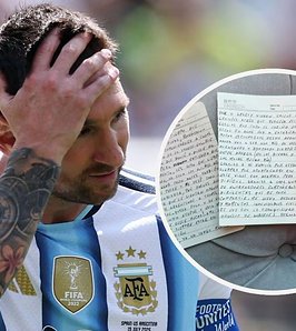 La letra de Messi: qué revela la escritura de su carta de despedida de la Selección