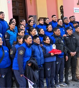 La Peregrinación Azul: 4.500 policías caminaron desde El Carril hasta la Catedral 