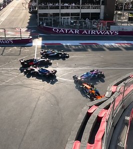 Fórmula 1:  Así fue el triple choque de Colapinto con Gasly y Norris en el GP de Azerbaiyán