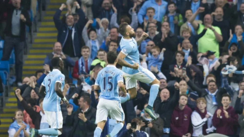 Con uno de Otamendi, el Manchester City mantuvo la punta