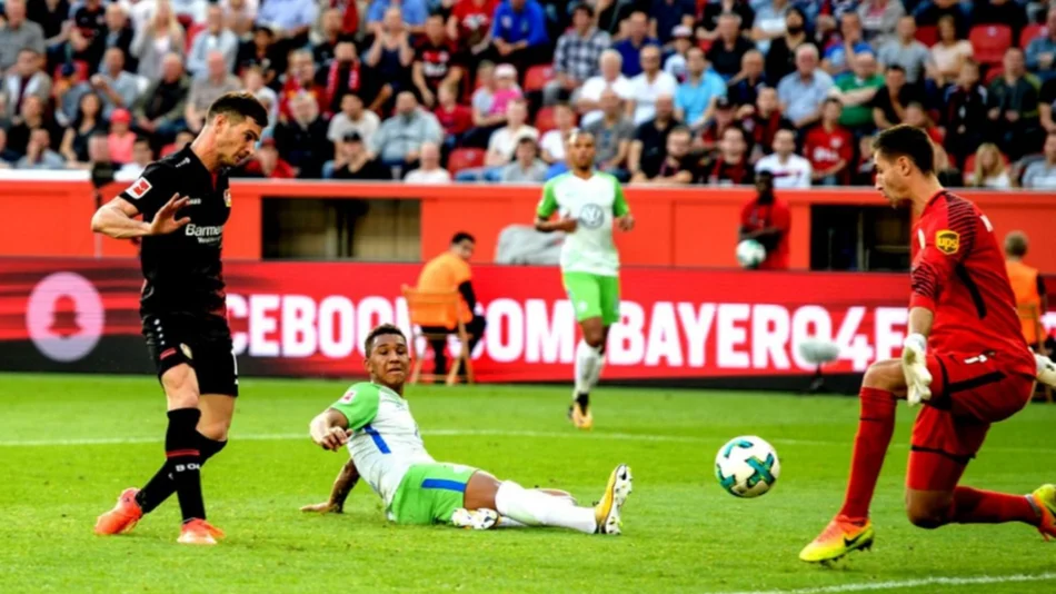 Alario anotó en el empate de Leverkusen ante Wolfsburgo