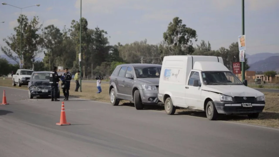 Choque en cadena en avenida Bolivia 