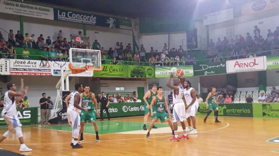 Salta Basket se desinfló en Concordia y perdió el juego inicial