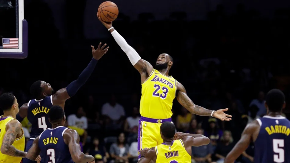 LeBron James debutó en los Lakers con una derrota