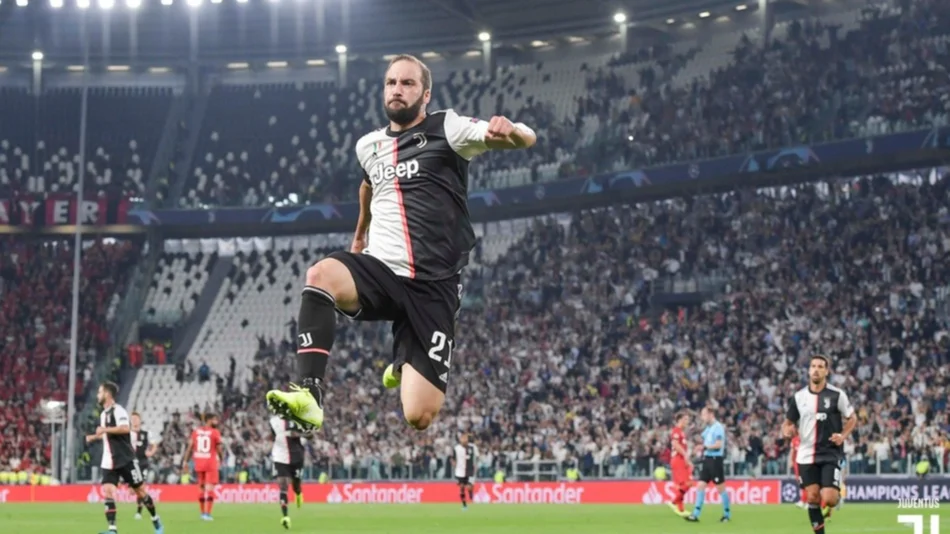 Juventus goleó Bayer Leverkusen de la mano de Higuaín y de Cristiano