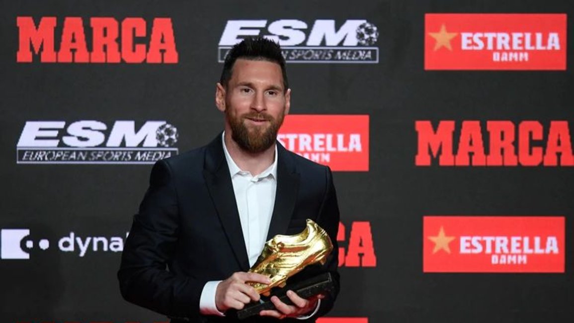 Lionel Messi recibió su sexta Bota de Oro