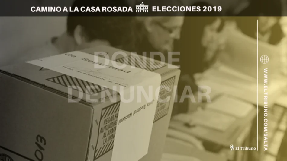 ¿Irregularidades durante las elecciones? ¡Mirá cómo y dónde denunciar!