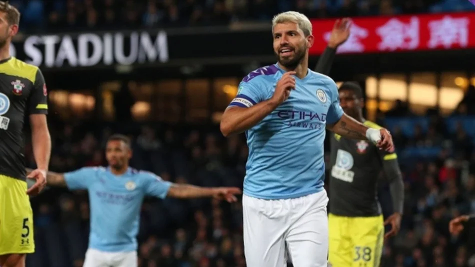 Manchester City ganó con un doblete de Agüero y uno de Otamendi