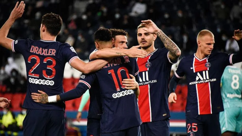 El PSG goleó y bailó, pero Icardi esta vez no festejó