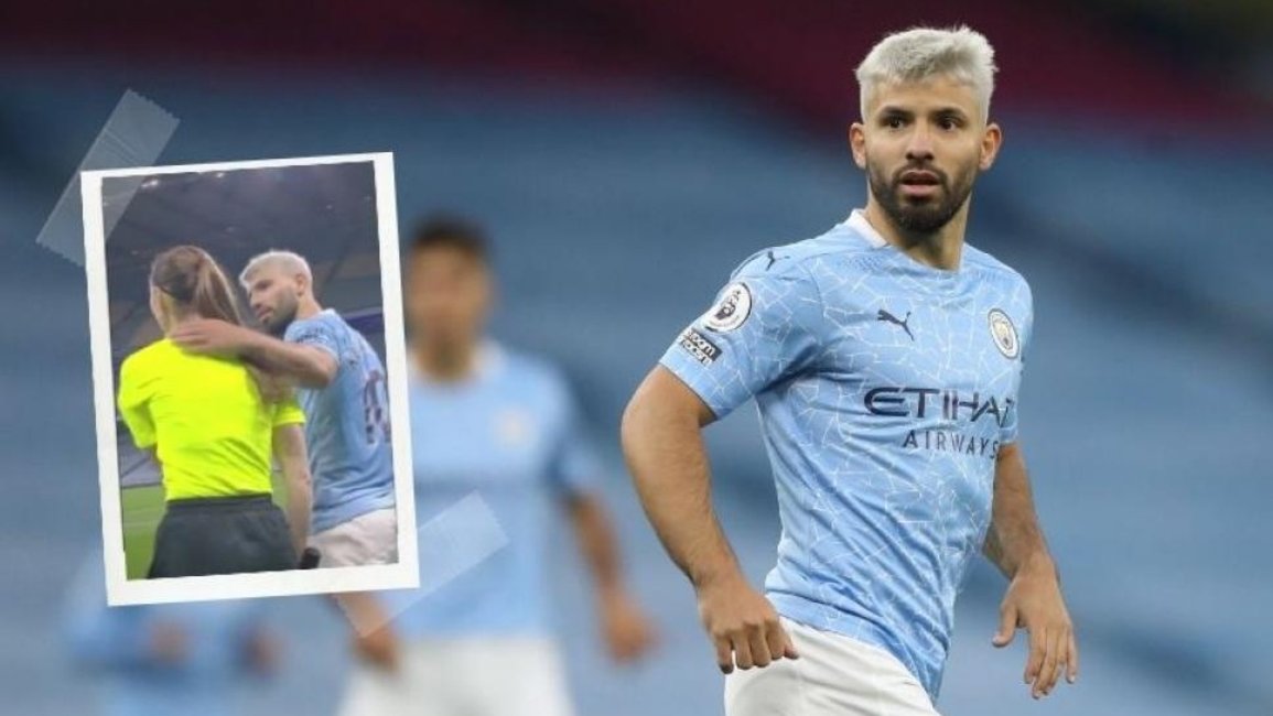 Perdonarán al Kun Agüero tras su exabrupto con la jueza de línea